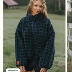 Eleven Eleven Plaid Fleece Pullover
